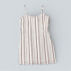 Lulus Striped Mini Dress – Red